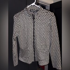 Wind ridge Cheryl Nash black pattered jacket